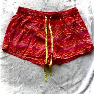 Neon pink pajama pants